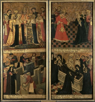 St. Etheldreda, abbedissen av Ely, ca. 1455 (olje på panel) av Robert Pygot