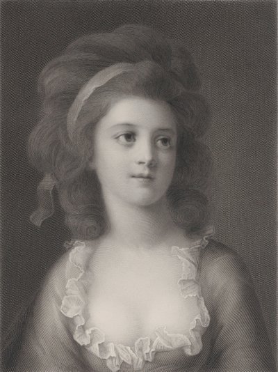 Halvkort portrett av Sophie eller Apollonia Helena Potocka som ung jente, 1872 av Robert Reyher