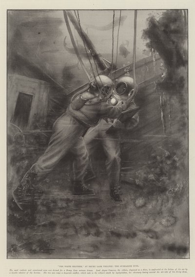 The White Heather, på Drury Lane Theatre, ubåtduellen av Robert Sauber