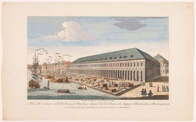 Utsikt over børsen og varelageret i St. Petersburg Utsikt over børsen og varehusene i Petersburg i Russland (tittel på objekt) av Robert Sayer