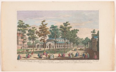 Utsikt over Rotunda i Ranelagh Gardens i London En utsikt over Rotundo, House, & Gardens, &c. på Ranelagh (tittel på objekt) Ranelagh Gardens og Vauxhall Gardens (serietittel) av Robert Sayer