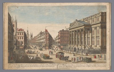 Utsikt over Mansion House i London En utsikt over Mansion House (...) (tittel på objekt) London (serietittel) av Robert Sayer