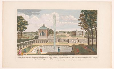 Utsikt over Schloss Moritzburg En utsikt over Moretsburg i Sachsen, et av dere jaktseter til kongen av Polen (tittel på objekt) Sachsen (serietittel) av Robert Sayer