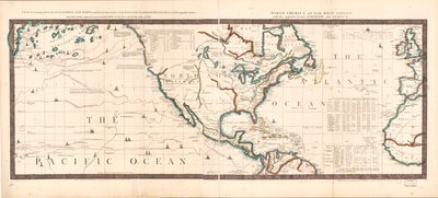Kart, som inneholder kysten av California, New Albion og russiske funn i nord; med halvøya Kamtschatka, i Asia, motsatt den; og øyer, spredt over Stillehavet, nord for linjen. Nord-Amerika og Vesten av Robert Sayer And John Bennett