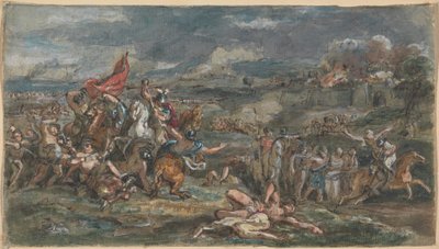 Kampscene av Robert Smirke
