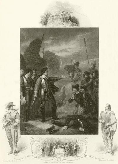 Cromwell undertrykker mytteriet i hæren av Robert Smirke