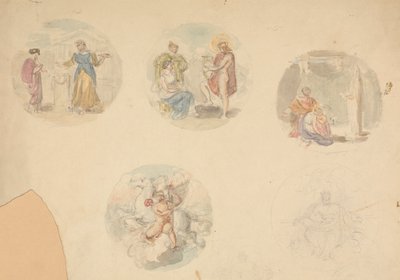 Fem vignetter av scener fra antikken av Robert Smirke