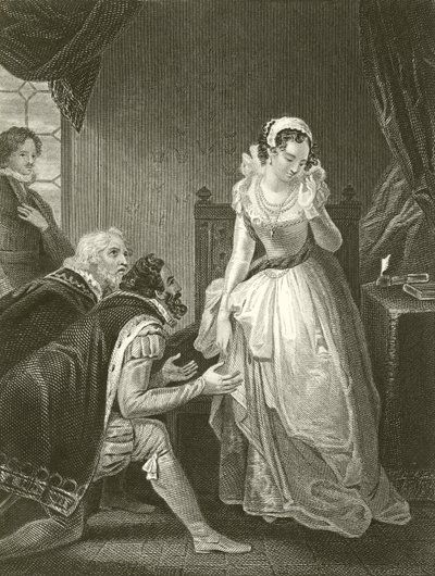 Lady Jane Gray takker nei til kronen av Robert Smirke