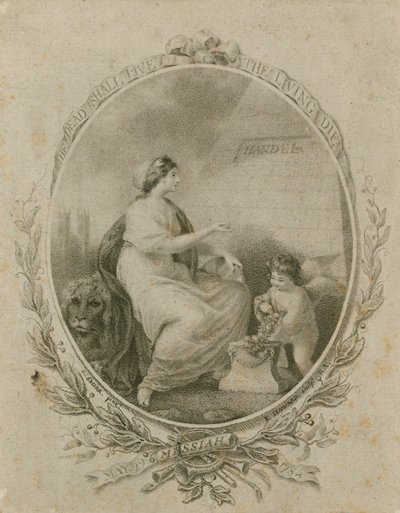 Kampanje for en fremføring av Händels Messias, Westminster Abbey, London, 29. mai 1784 av Robert Smirke