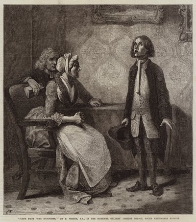 Scene fra "The Hypocrite" av Robert Smirke