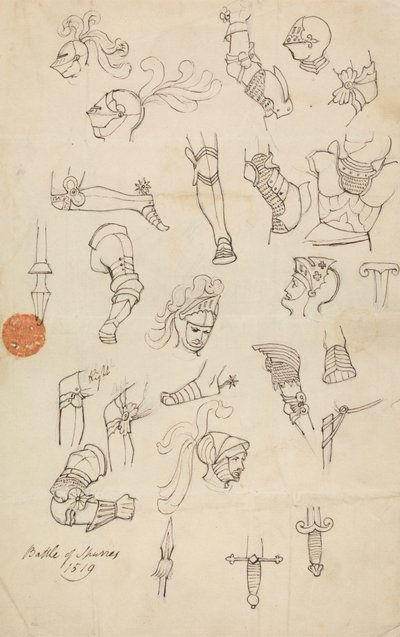 Studier for rustning av Robert Smirke