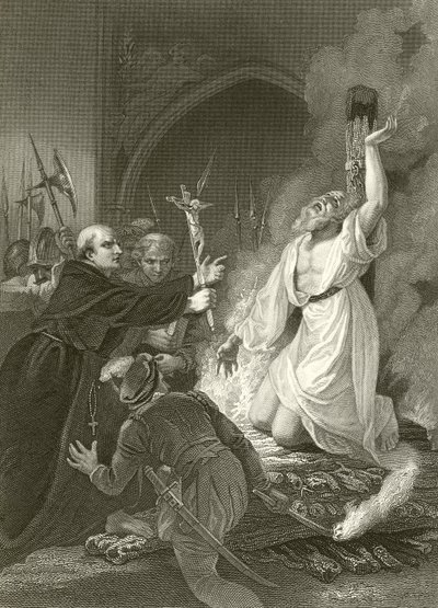 Erkebiskop Cranmers martyrium av Robert Smirke