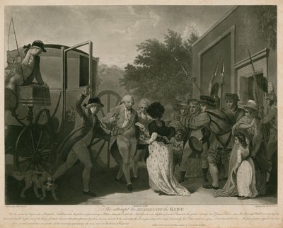 Forsøket på å myrde kong George III i 1786 (gravering) av Robert Smirke