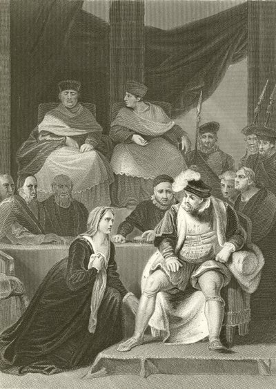 Rettssak om ekteskapet til Henry VIII av Robert Smirke