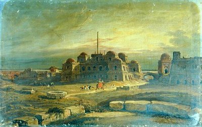 Utsikt over Purana Qila, nær Delhi av Robert Smith