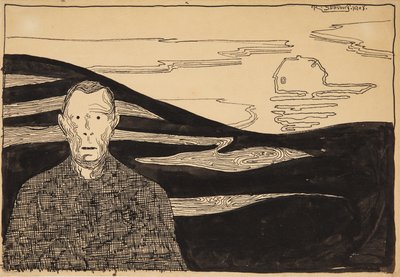 "Kveldslandskap" av Robert Storm Petersen