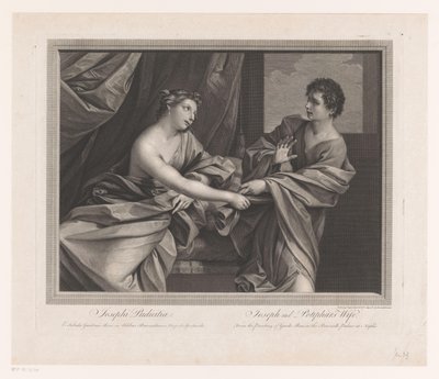 Josef og Potifars kone Josephi Pudicitia / Joseph og Potifars kone (tittel på objekt) av Robert Strange