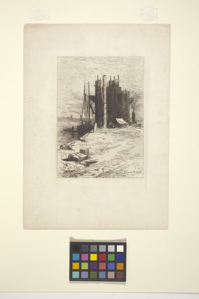 Kulllommer på New Bedford (blekk) av Robert Swain Gifford