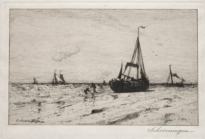 Scheveningen (etsing) av Robert Swain Gifford