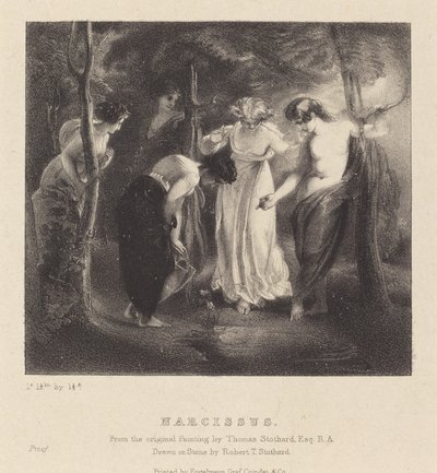 Narcissus av Robert T. Stothard after Thomas Stothard