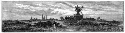 Vindmølle på Wimbledon Common, 1880 av Robert Taylor Pritchett