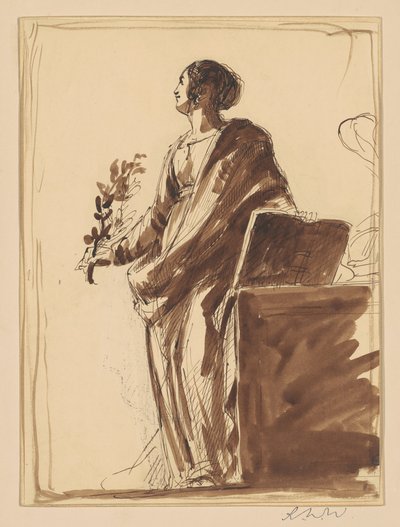Studie for "Krig og fred" av Robert W. Weir