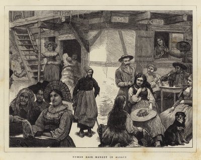 Menneskehårmarked i Alsace av Robert Walker Macbeth