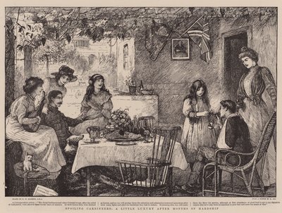 Spoiling Carbineers, a Little Luxury after Months of Hardship av Robert Walker Macbeth
