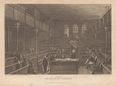 Interiør i Underhuset av Robert Wallis