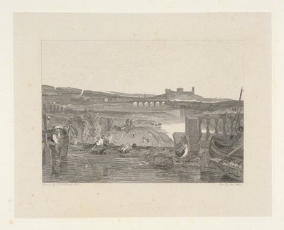 Lancaster fra Aqueduct Bridge av Robert Wallis