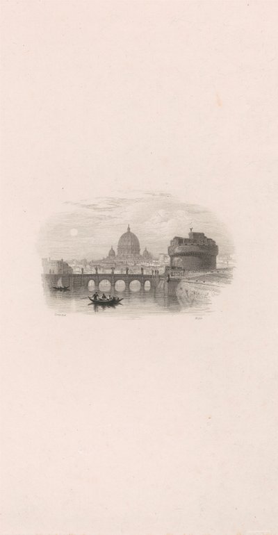 Roma, St. Angelos slott (vignett) av Robert Wallis