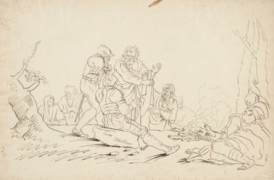 Scene etter Salvator Rosa av Robert Walter Weir