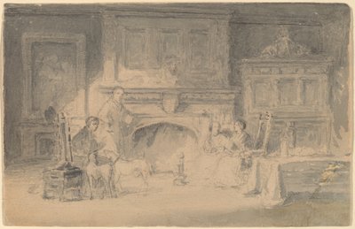 Studie for "The Bailey Family" av Robert Walter Weir