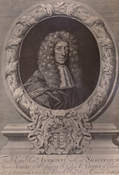 Anthony Ashley Cooper, 1. jarl av Shaftesbury, engelsk statsmann, c1680 1894 av Robert White