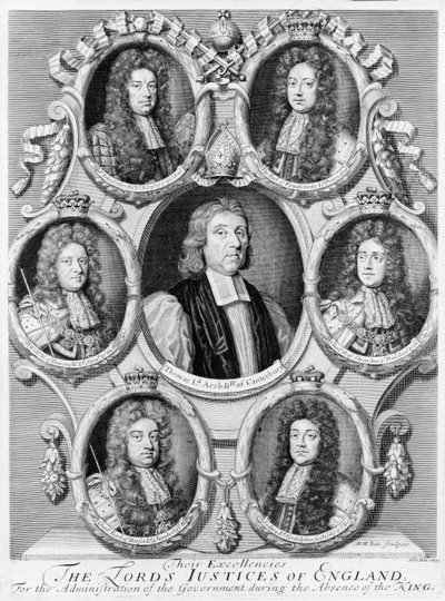 The Lord Justices of England, 1695 av Robert White