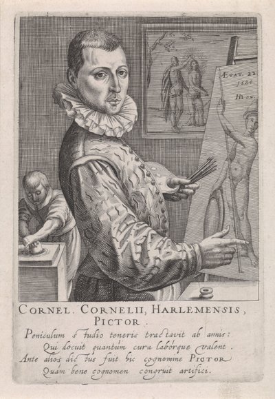 Portrett av Cornelis Cornelisz. fra Haarlem av Robert Willemsz de Baudous