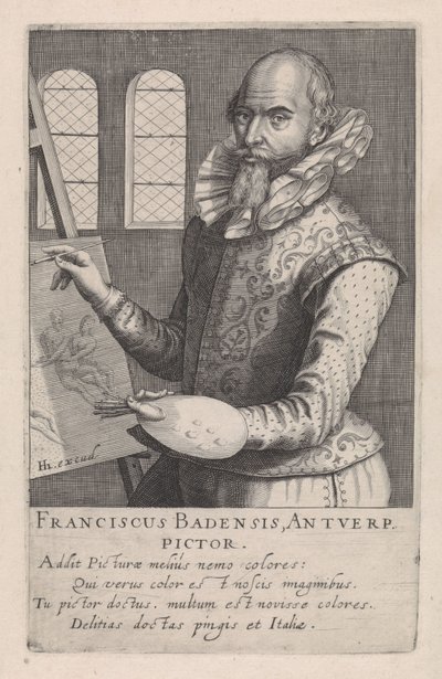 Portrett av Frans Badens av Robert Willemsz de Baudous