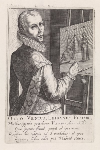 Portrett av Otto van Veen av Robert Willemsz de Baudous