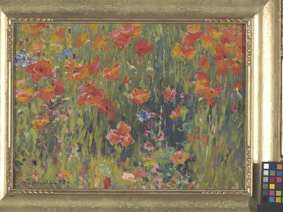 Valmuer (olje på lerret) av Robert William Vonnoh