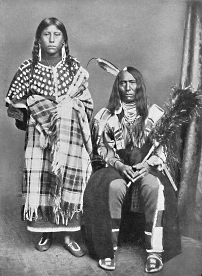 En sioux-sjef og hans squaw, 1912 av Robert Wilson Shufeldt