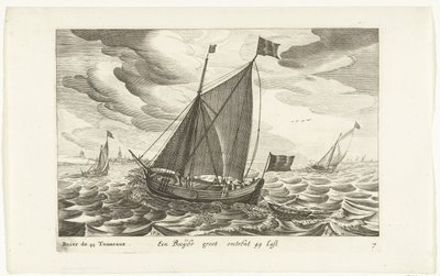 Boeiers Een Boeijer groot om 44 Last / Boïer de 44 Tonneaux (tittel på objekt) Hollandse scheepstypen, 1627 (serietittel) Forskjellige skip Don ton se sert dans les Unies-provinsene / Ikoner for forskjellige nederlandske skip hvis bruk hovedsakelig er i fa av Robert de Baudous (possibly)