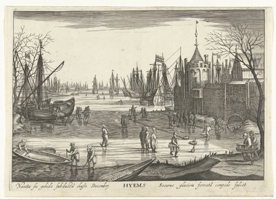 Vinter Hyems (tittel på objekt) The Four Seasons in Seascapes (serietittel) av Robert de Baudous