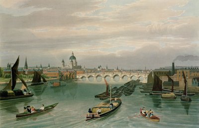 Utsikt over Blackfriars Bridge og St. Paul