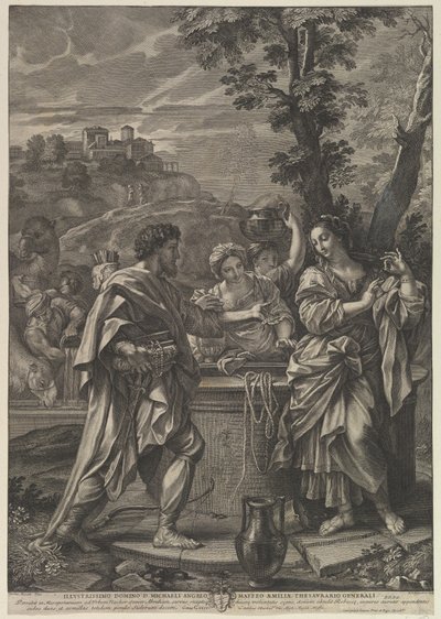 Rebecca ved brønnen. av Robert van Audenaerde