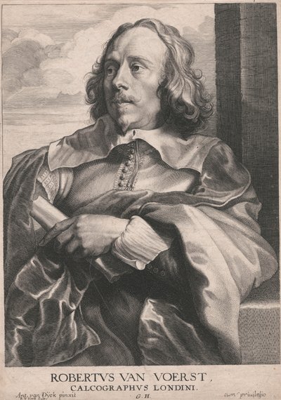 Robert van Voerst, gravør i London av Robert van Voerst