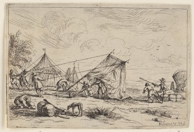 Setter opp et telt Ulike leire (serietittel) av Robert van den Hoecke