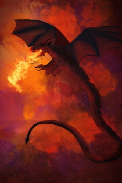 Ilddragen, 2022 (digital) av Roberta Murray