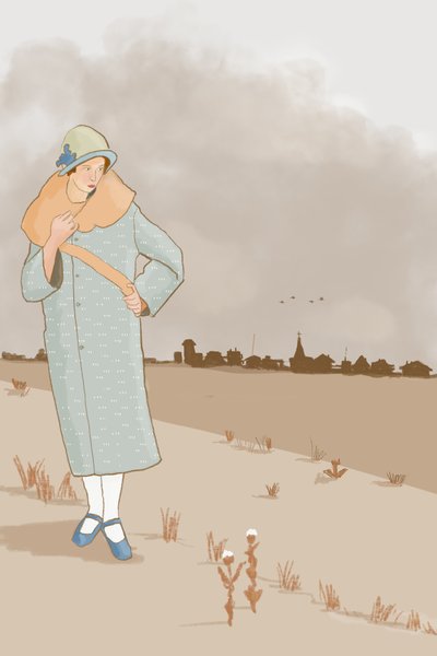 Flapper Fashion, 2022 (digital) av Roberta Murray