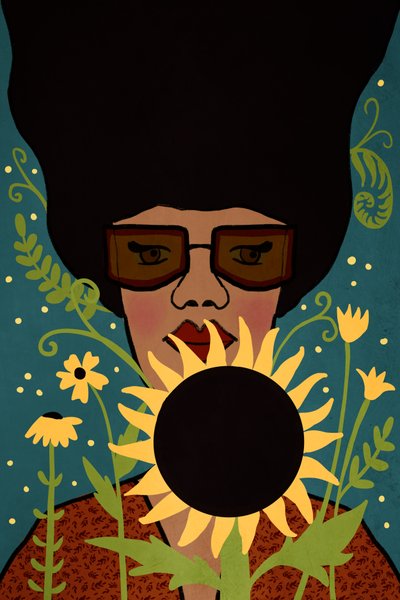 Solsikke Shira, 2022 (digital) av Roberta Murray