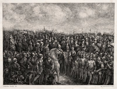 Cæsar og hans fanger av Rodolphe Bresdin